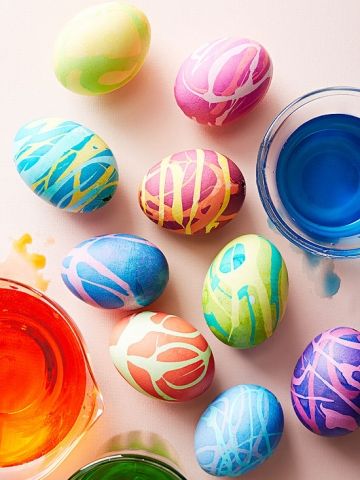 rubber cement eggs