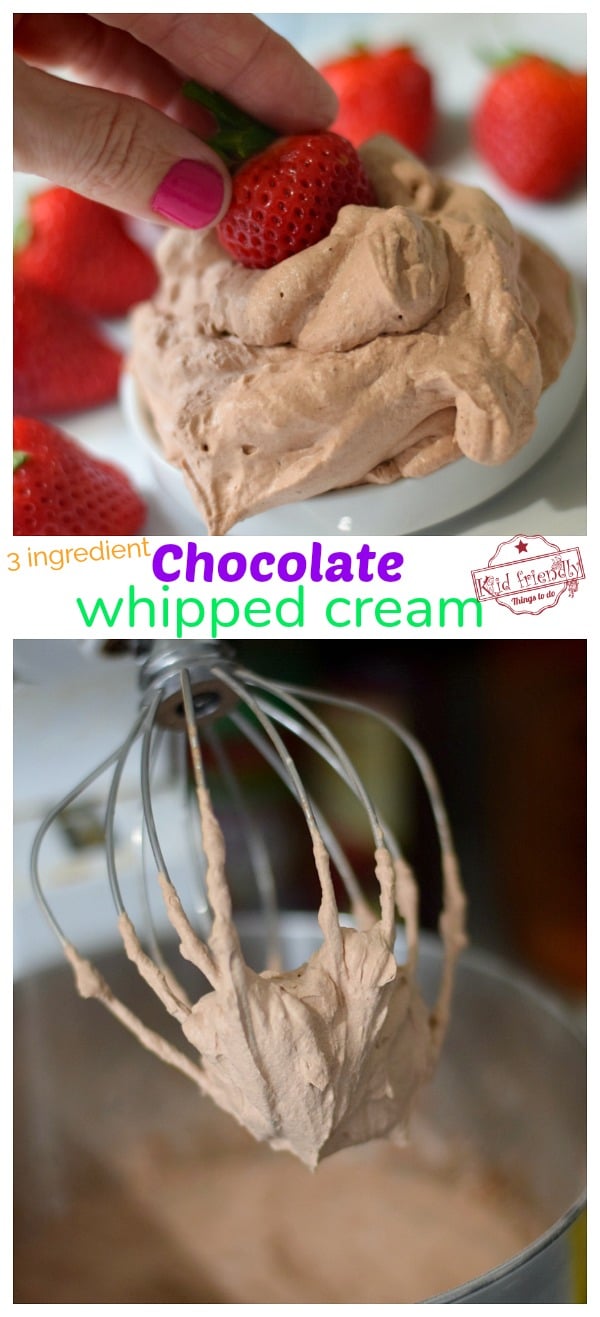 easy chocolate whipped cream recipe